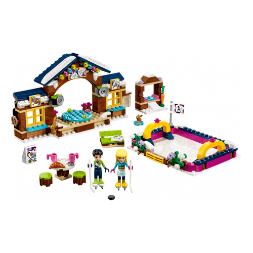 LEGO Friends 41322 Snow Resort Ice Rink Lets go and build it
