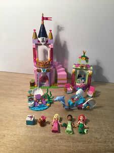 LEGO Disney Princess Ariel, Aurora, and Tiana's Royal Celebration 41162  Princess Castle Building Set